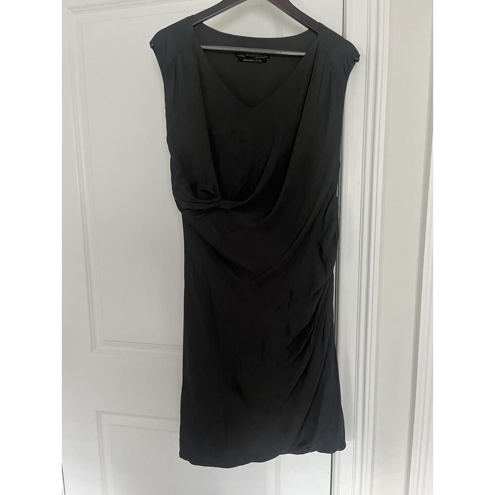 All Saints Japanese Cloth Sala Dress Size 8 Granite